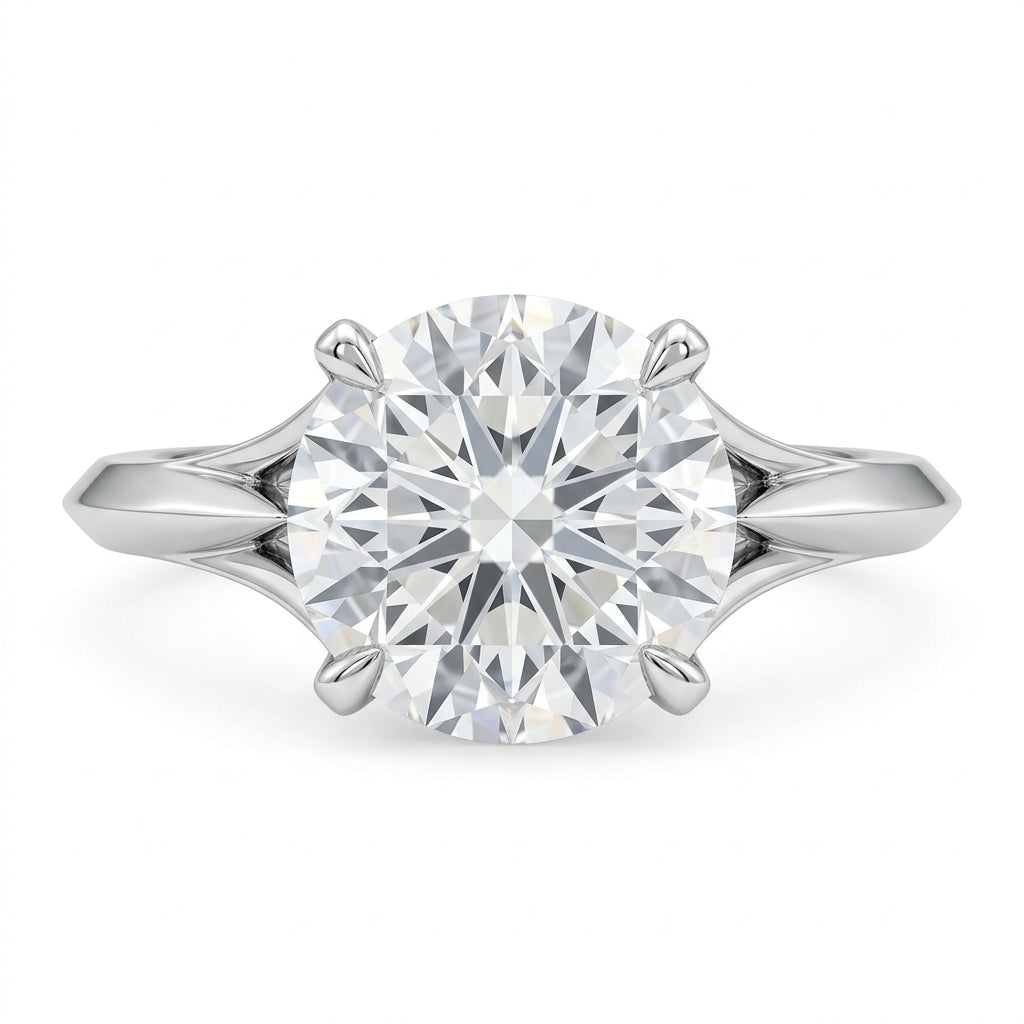 The Solitaire Whisper Round Brilliant Ring