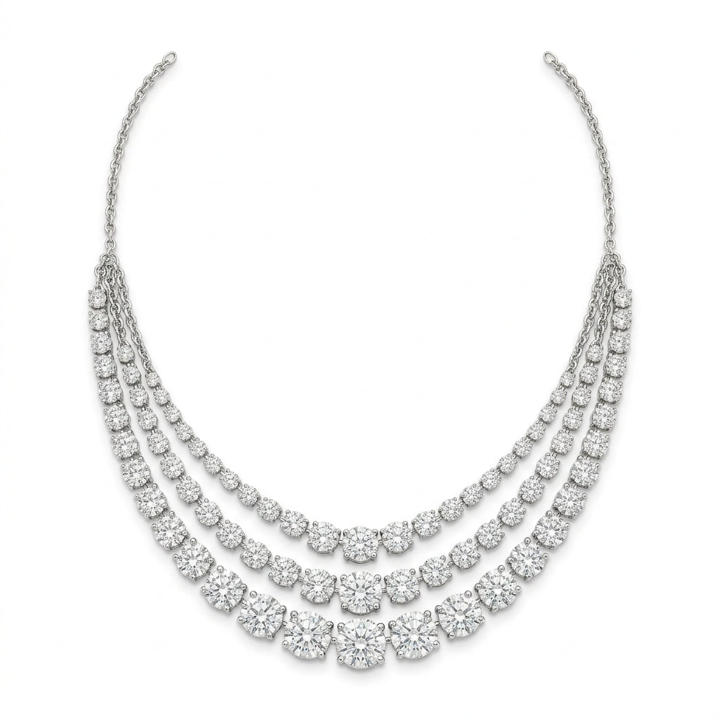 The Tiered Brilliant Diamond Necklace