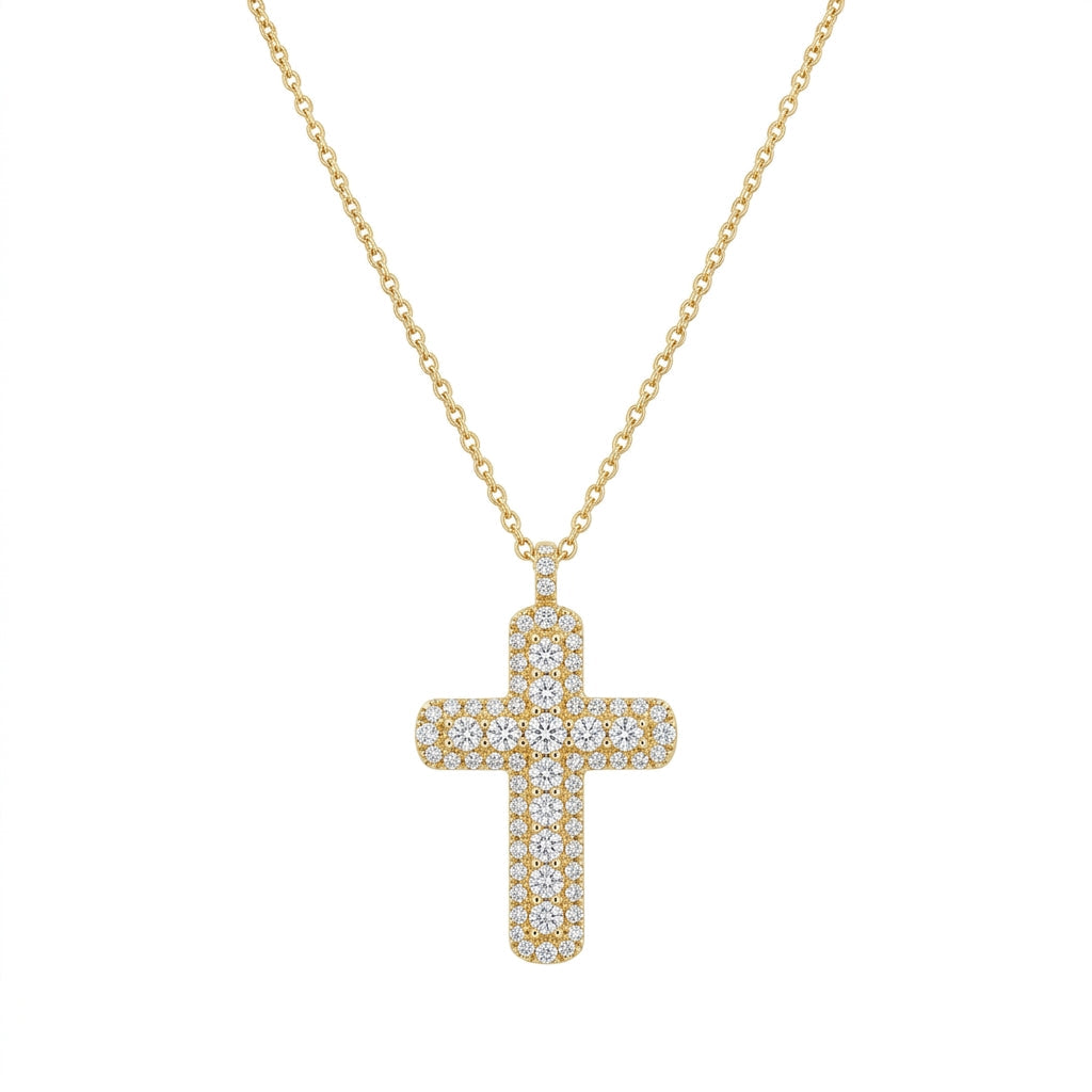 The Verona Cross Diamond Pendant