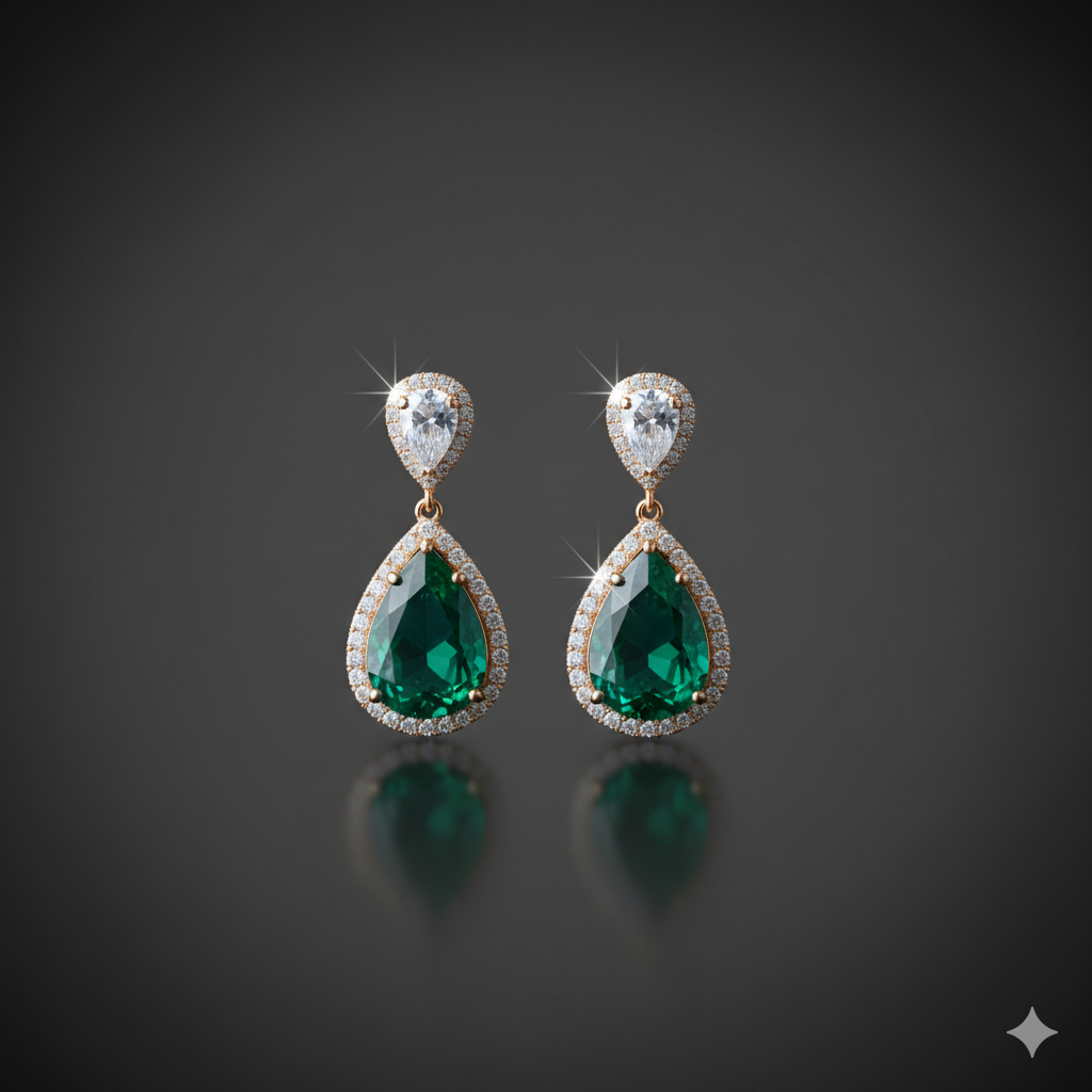 Perfect Pear Luxe Drop Earrings