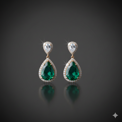 Perfect Pear Luxe Drop Earrings