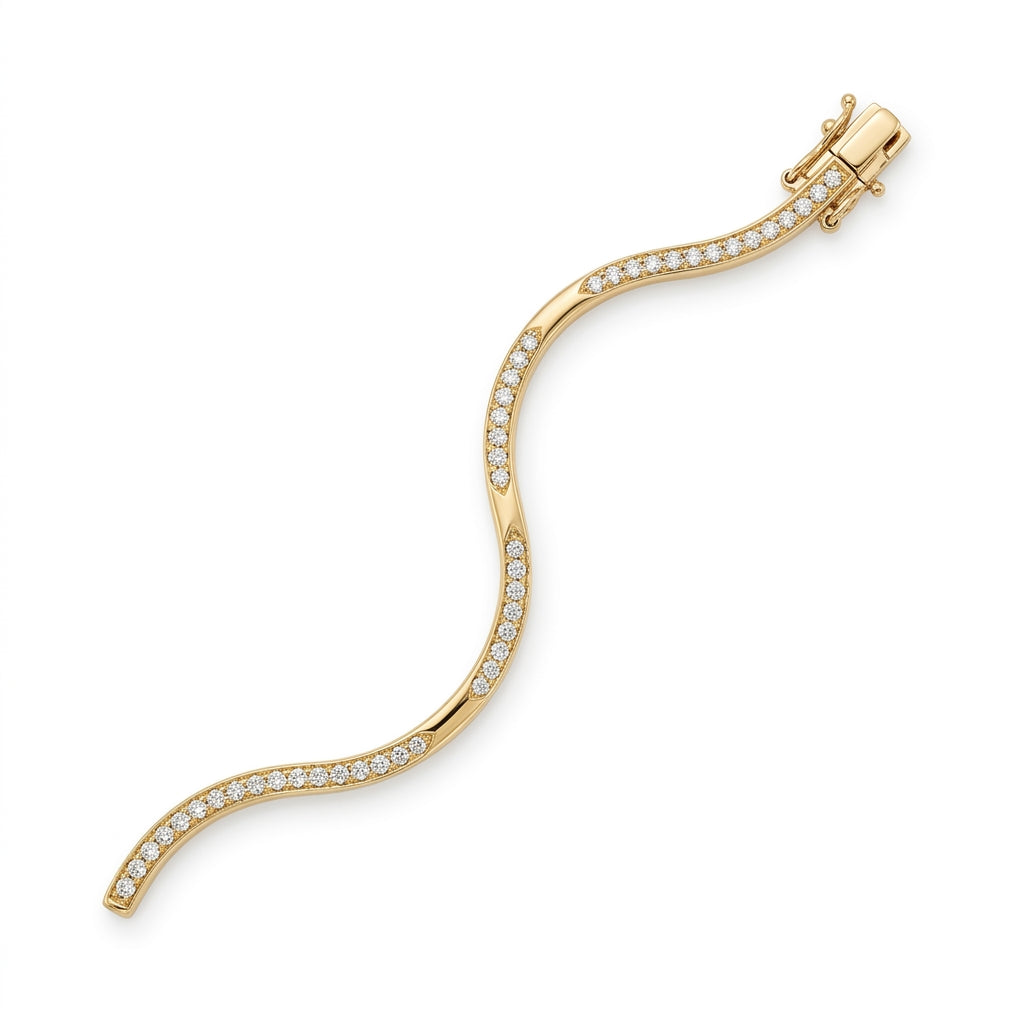 The Aurora Diamond Bangle