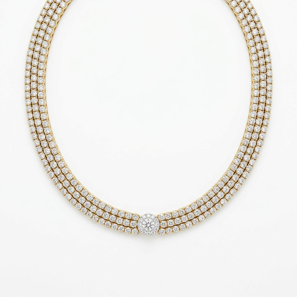 The Aurora Pave Diamond Choker