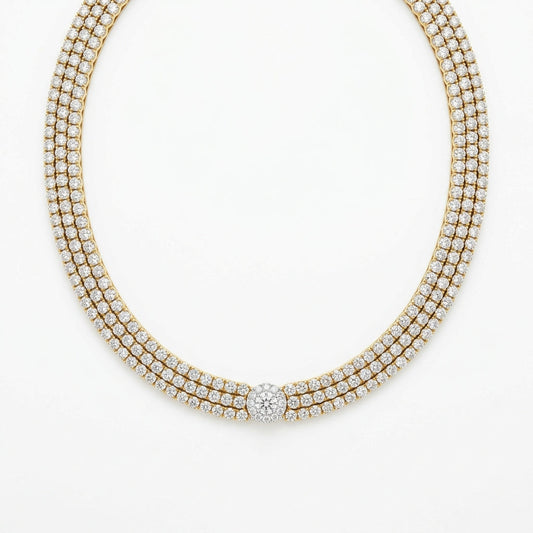 The Aurora Pave Diamond Choker