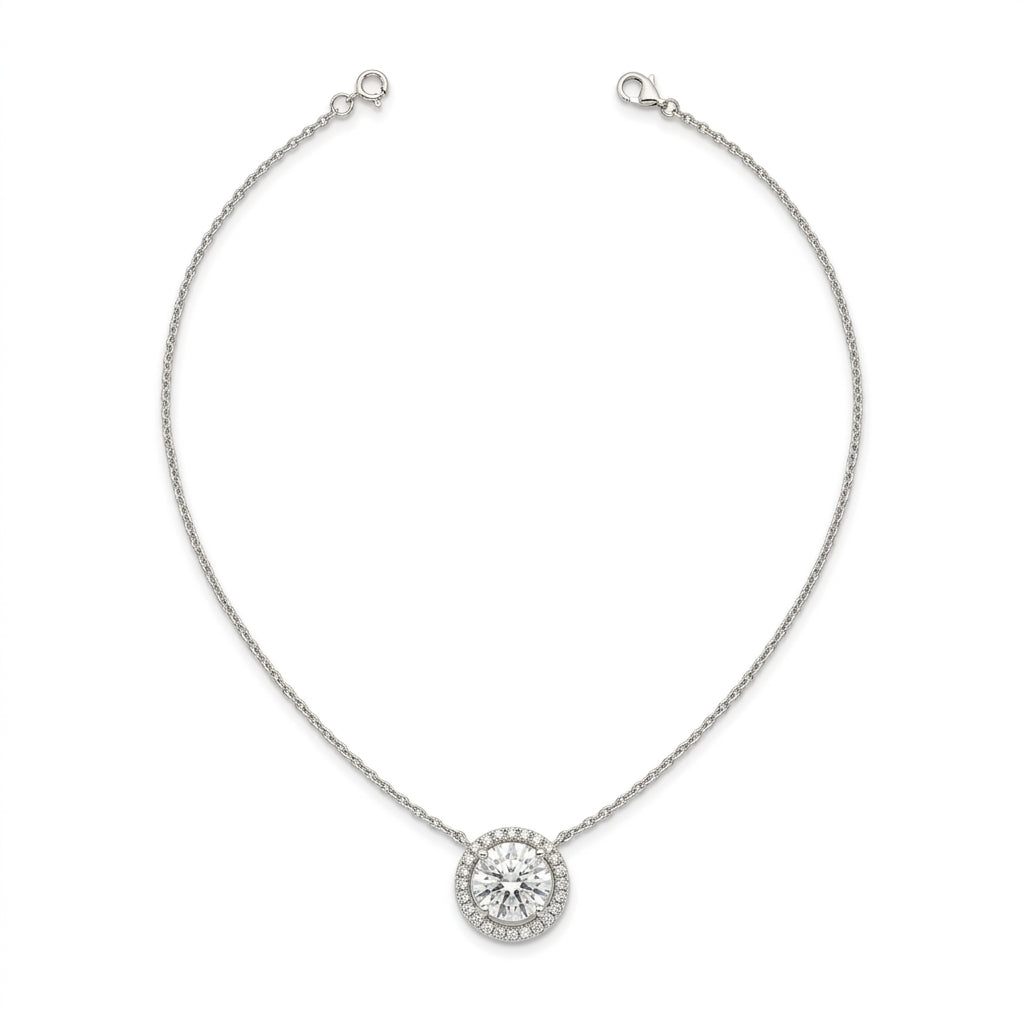 The Eternal Halo Diamond Necklace