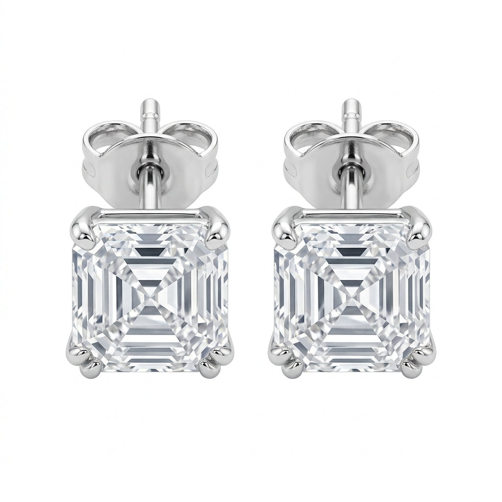 The Frost Asscher Diamond Studs