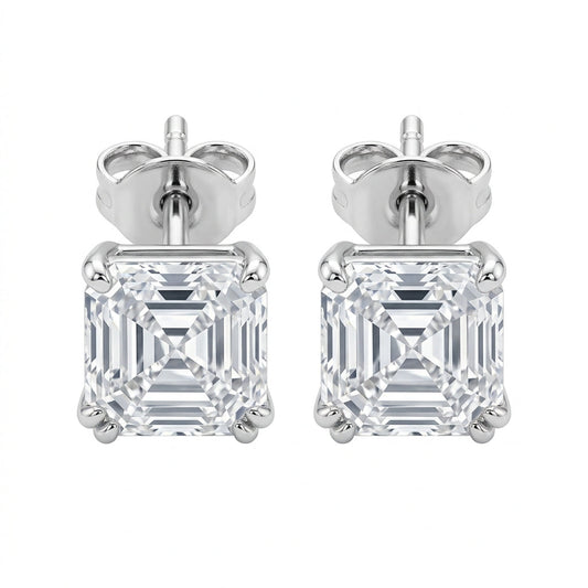 The Frost Asscher Diamond Studs