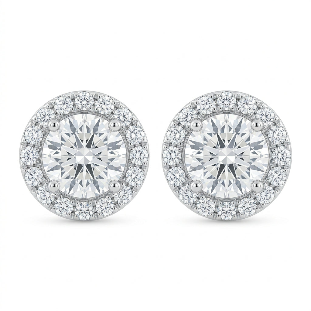 The Halo Round Brilliant Studs