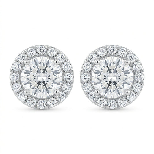 The Halo Round Brilliant Studs