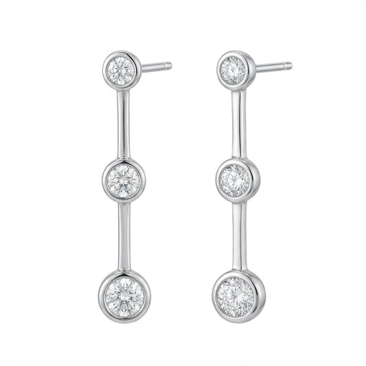 The Linear Bezel Diamond Drop