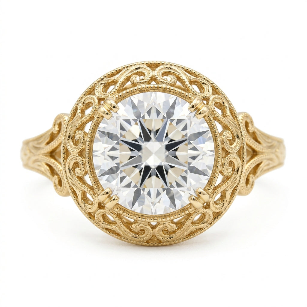 The Vintage Filigree Diamond Ring