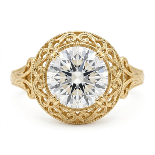 The Vintage Filigree Diamond Ring