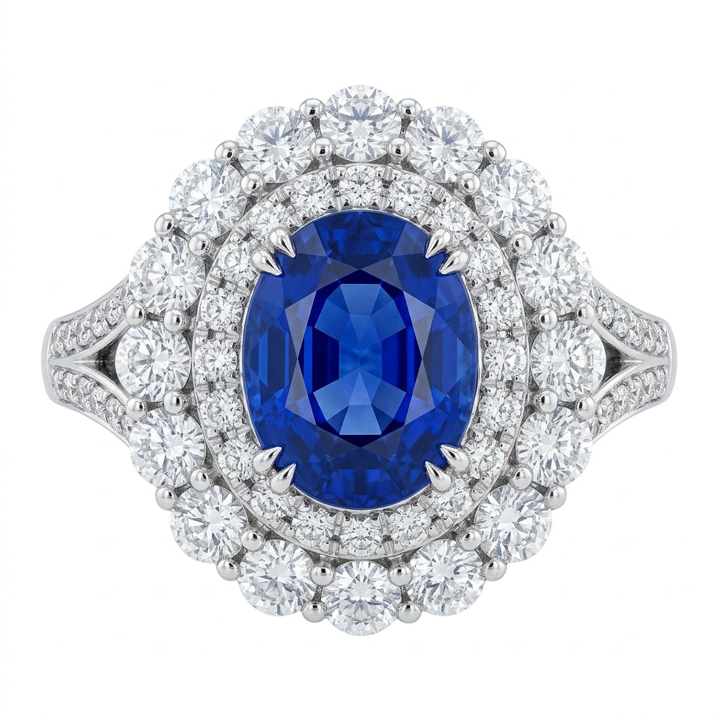 The Statement Oval Sapphire Cocktail Ring