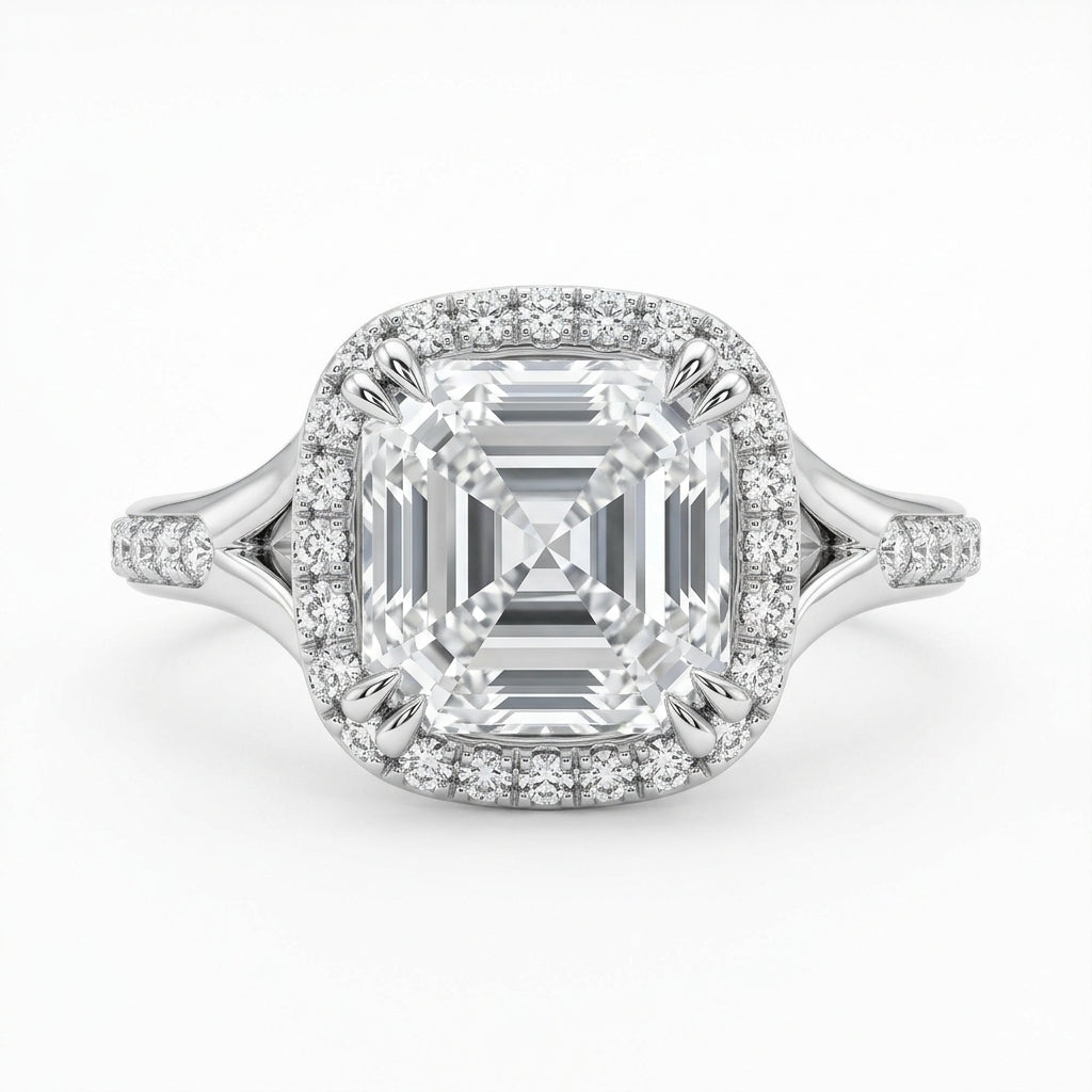 The Pavilion Asscher Diamond Ring