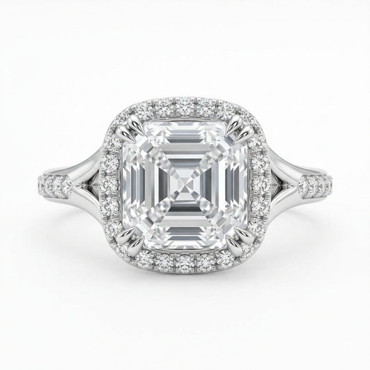 The Pavilion Asscher Diamond Ring