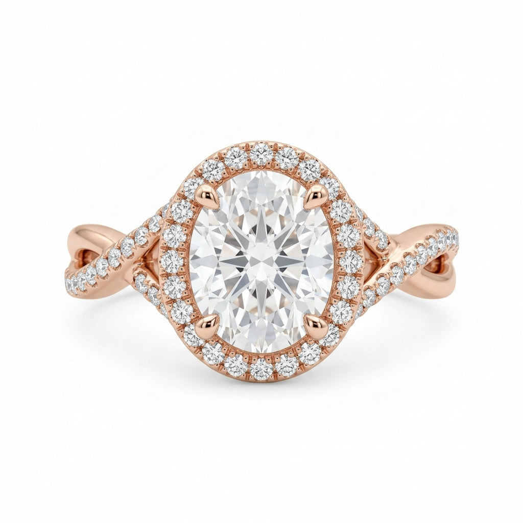 The Twisted Vine Diamond Ring