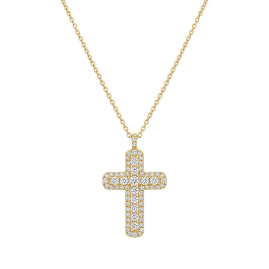 The Verona Cross Diamond Pendant