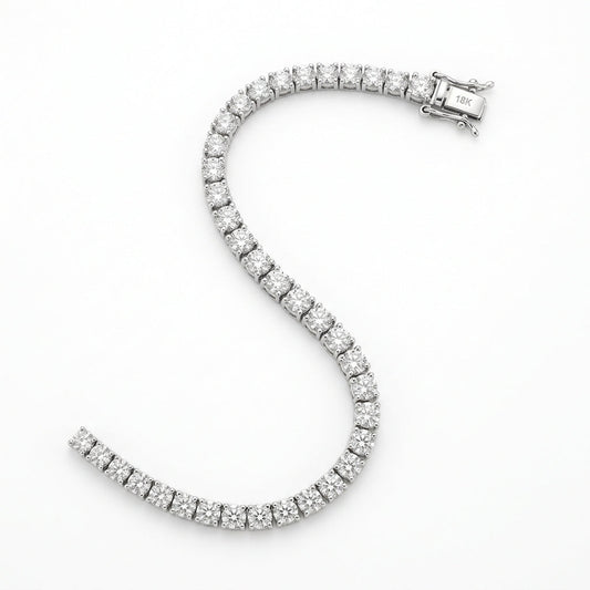 The Verona Tennis Bracelet Round Diamond